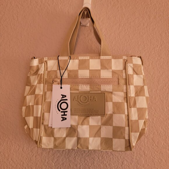 Aloha Collection Crossbody Bag Splash Proof Travel Purse Checkmate New - Picture 4 of 8